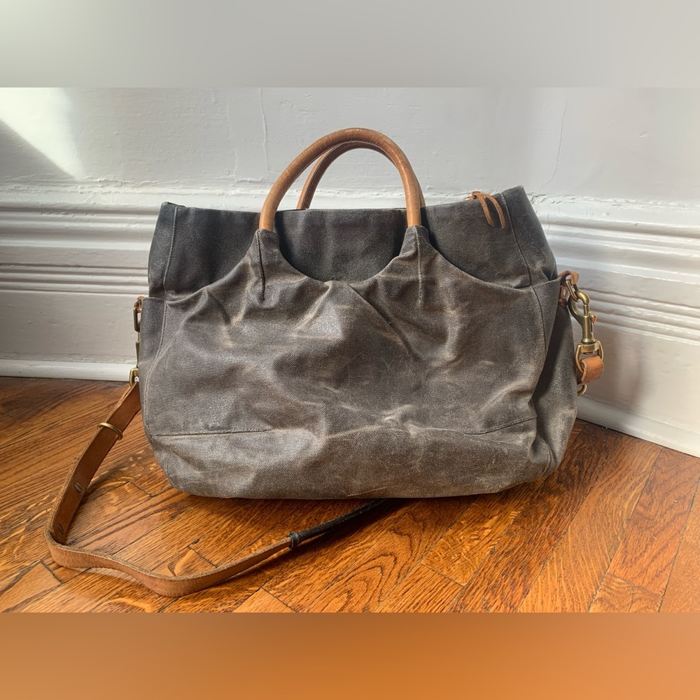Hoi Bo Bag - waxed cotton crossbody bag